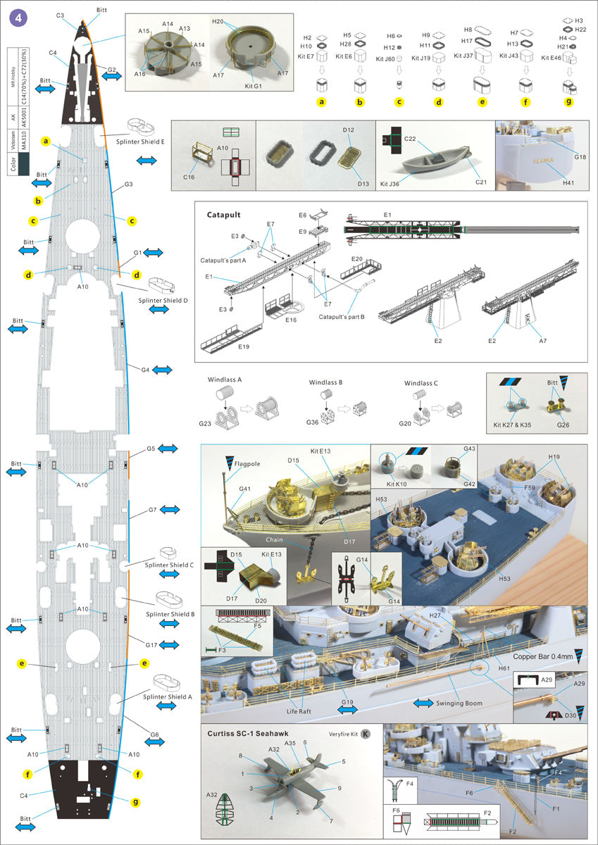 Very Fire 1/350 USS Alaska Detail Up Set(For Hobbyboss)(VF350006)