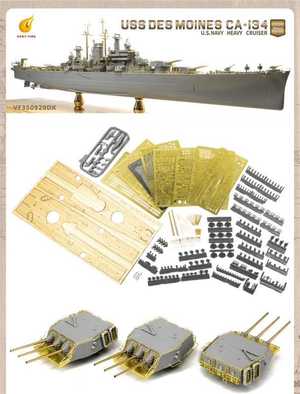 Very Fire 1/350 USS Des Moines Detail Up Set(For VeryFire) VF350023