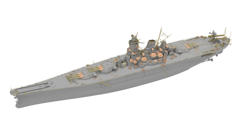 Very Fire 1/350 IJN Musashi Battleship Deluxe Kit (BELBV350903DX)