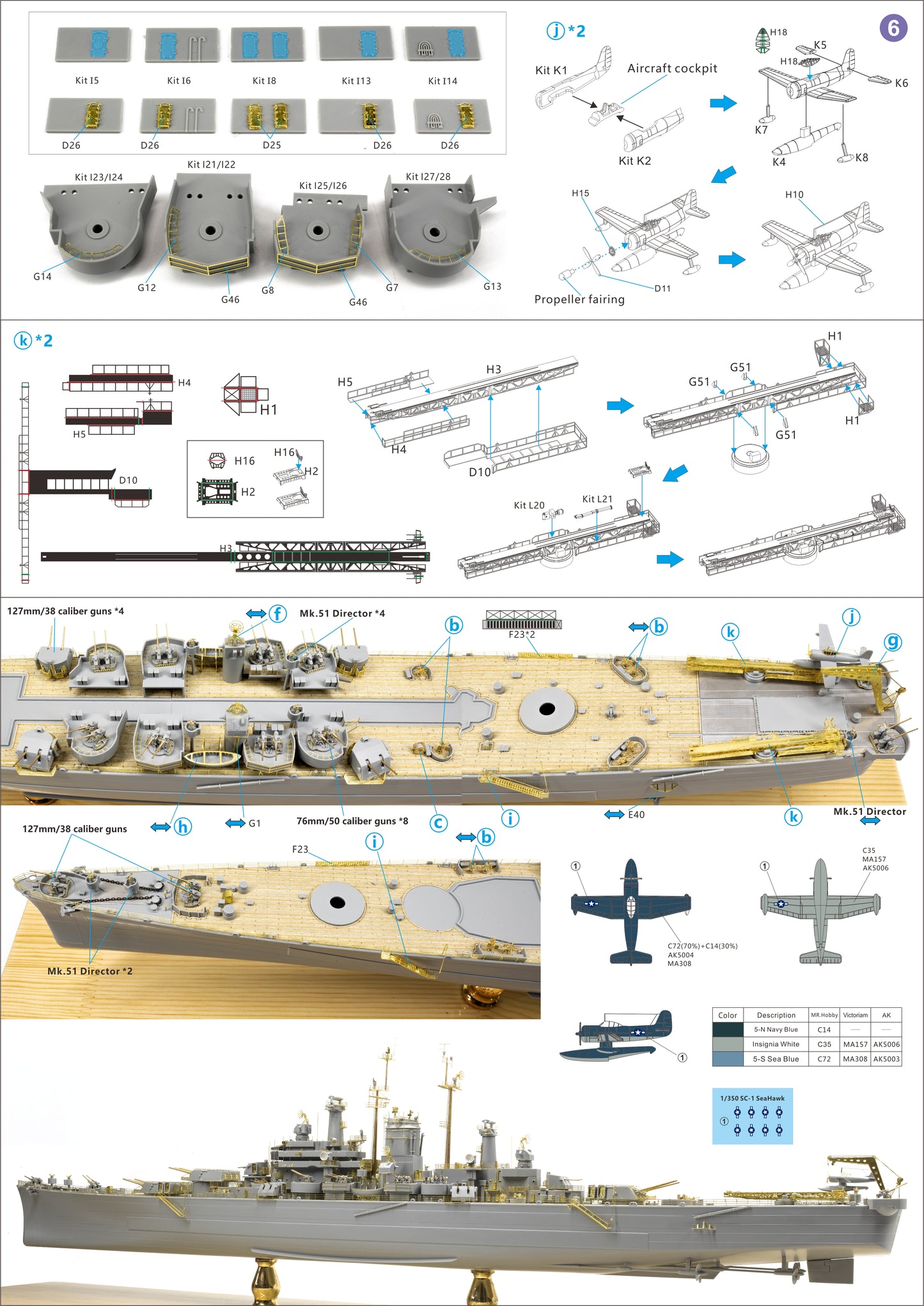 Very Fire 1/350 USS Des Moines Standard Kit / Deluxe kit (VF350918 /VF350918 DX)