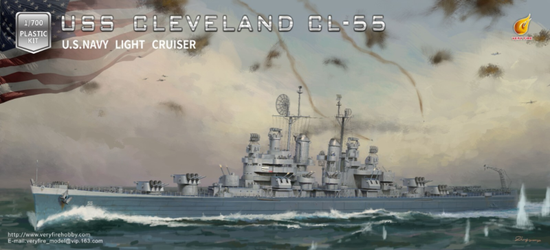 Very Fire 1/700 USS Cleveland Warship Battleship (VF700920)