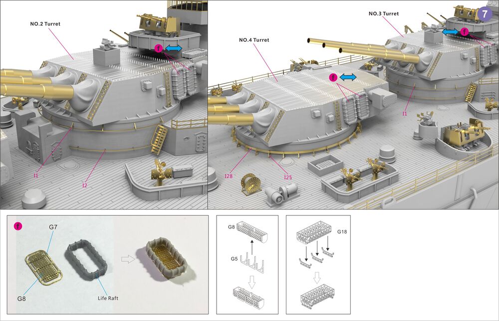 Very Fire 1/350 USS Montana Detail Up Set(For VeryFire) VF350013
