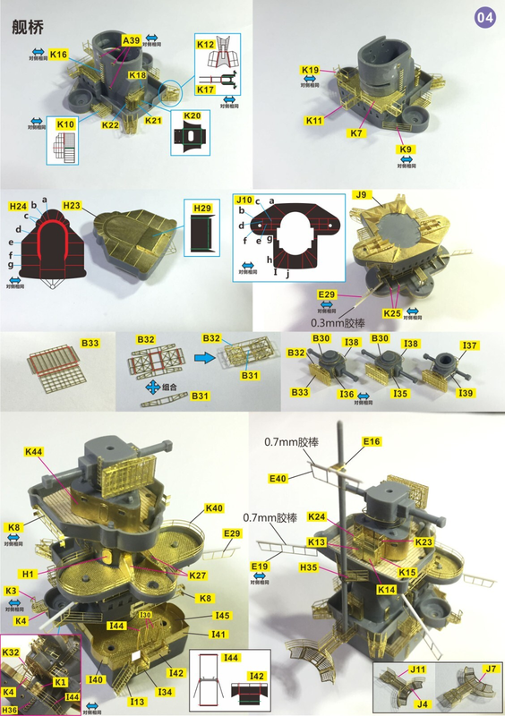 Very Fire 1/350 DKM Bismarck Detail Up Set(For Tamiya)(VF350003)