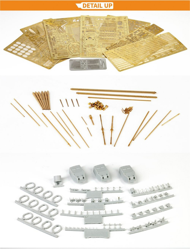 Very Fire 1/350 HMS Exeter Detail Up Set Battleship For Trumpeter)(VF350020)