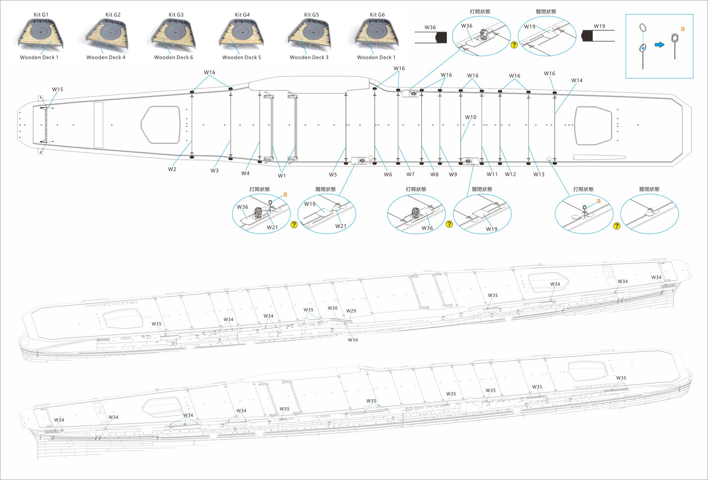 Veryfire 1/350 IJN Aircraft Carrier Taiho DetailUp Set(Part A+B+C)BELBV350901UP