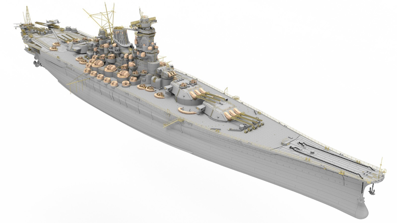 Набор класса люкс Very Fire 1/350 IJN Yamato Warship Battleship (BELBV350902DX)