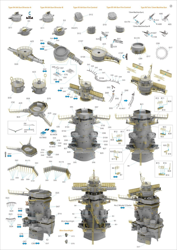 Very Fire 1/350 IJN Yamato Warship Kit Advanced Version (BELBV350902AD)