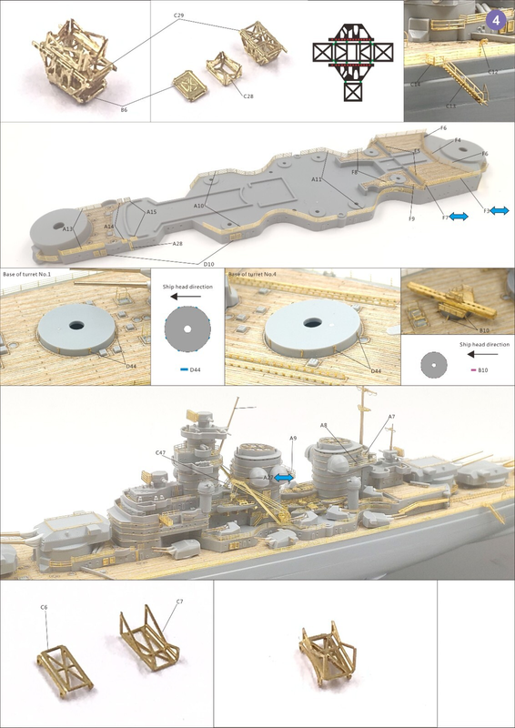 Very Fire 1/700 DKM H-39 Class Detail Up Set (For Very Fire)(VF700006)