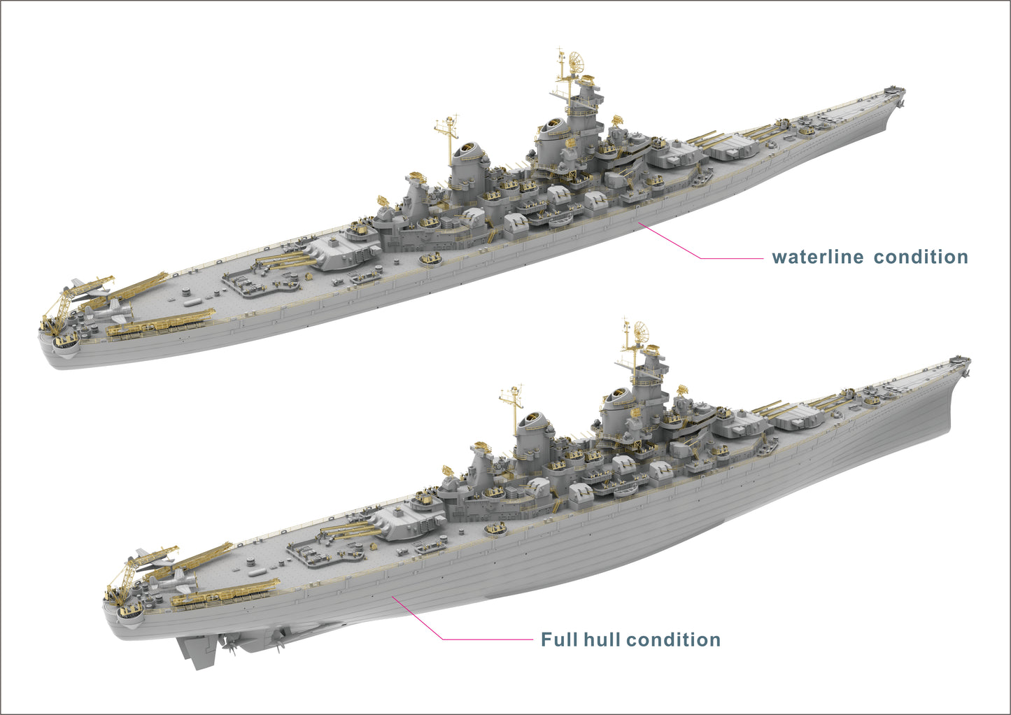 Very Fire 1/700 USS Missouri DX version (VF700909DX)