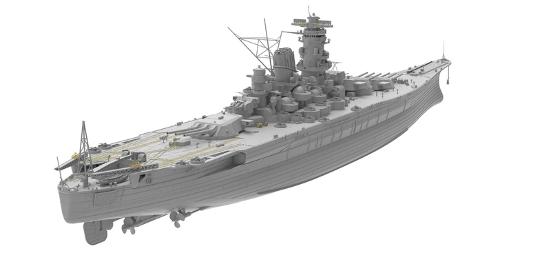 Стандартный комплект линкора IJN Musashi Warship 1/350 Very Fire (BELBV350903) 