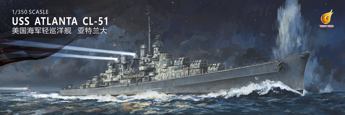Pre-order 1/350 USS Atlanta kit DX Version VF350922DX /  Standard Version VF350922