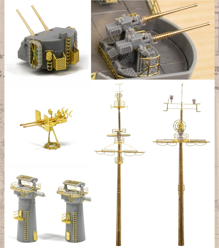 Very Fire 1/350 USS Des Moines Detail Up Set(For VeryFire)  VF350023