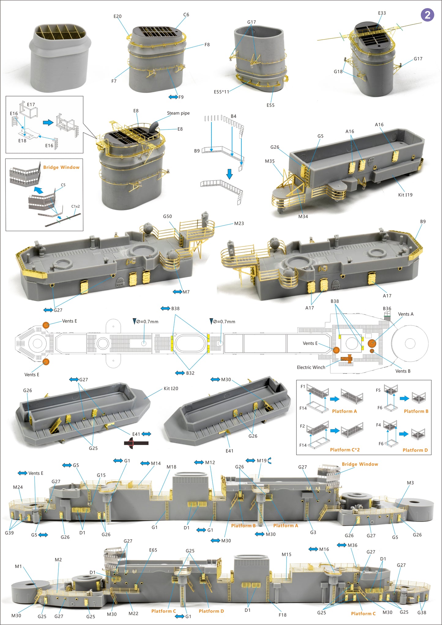 Very Fire 1/350 USS Des Moines Standard Kit / Deluxe kit (VF350918 /VF350918 DX)