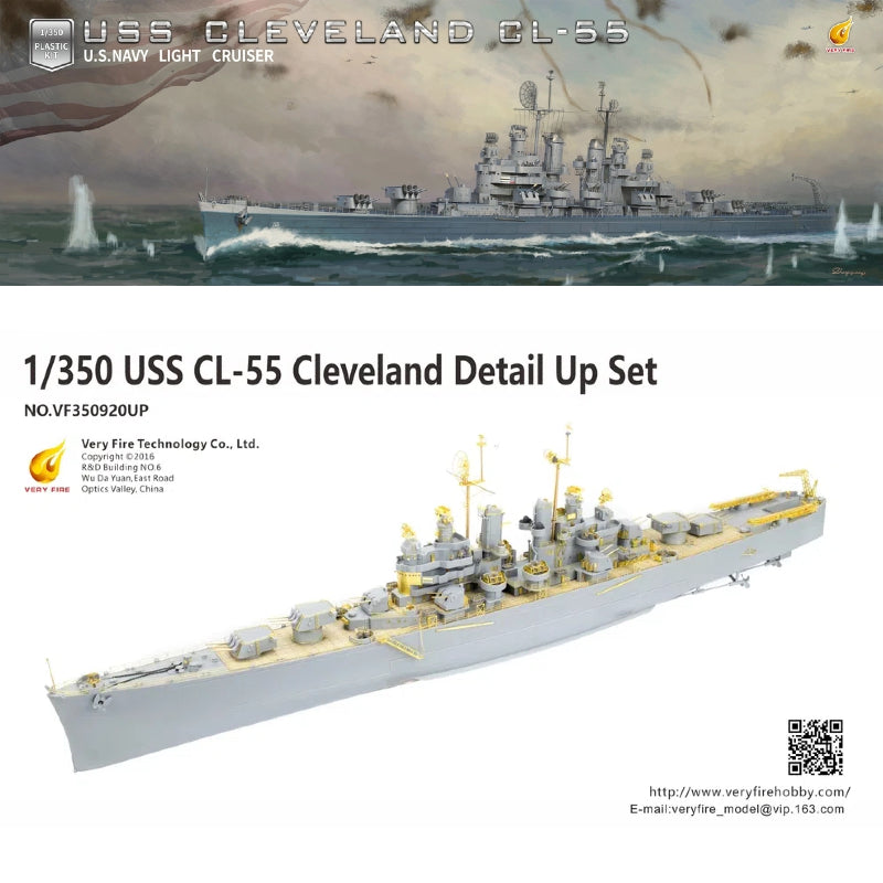Very Fire 1/350 USS Cleveland Detail Up Set(For VF350920)  VF350920UP