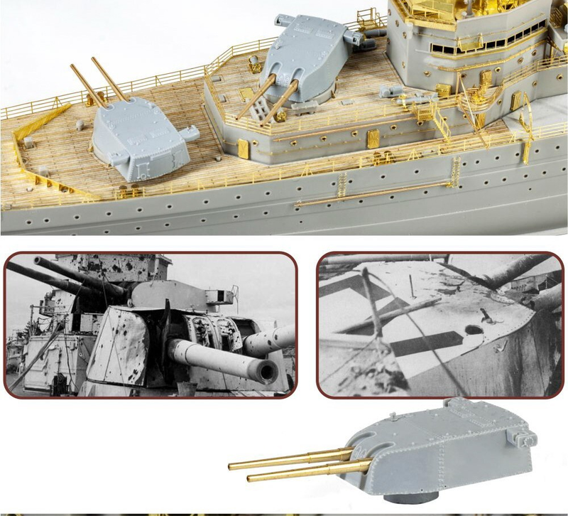 Very Fire 1/350 HMS Exeter Detail Up Set Battleship For Trumpeter) (VF350020)