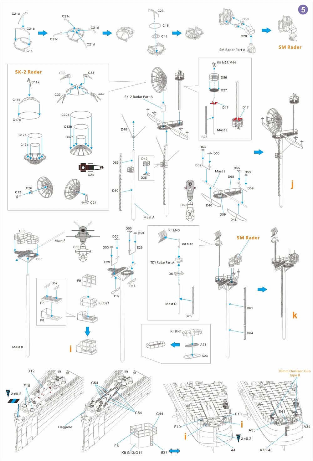 Very Fire 1/350 USS Cleveland Detail Up Set(For VF350920)  VF350920UP