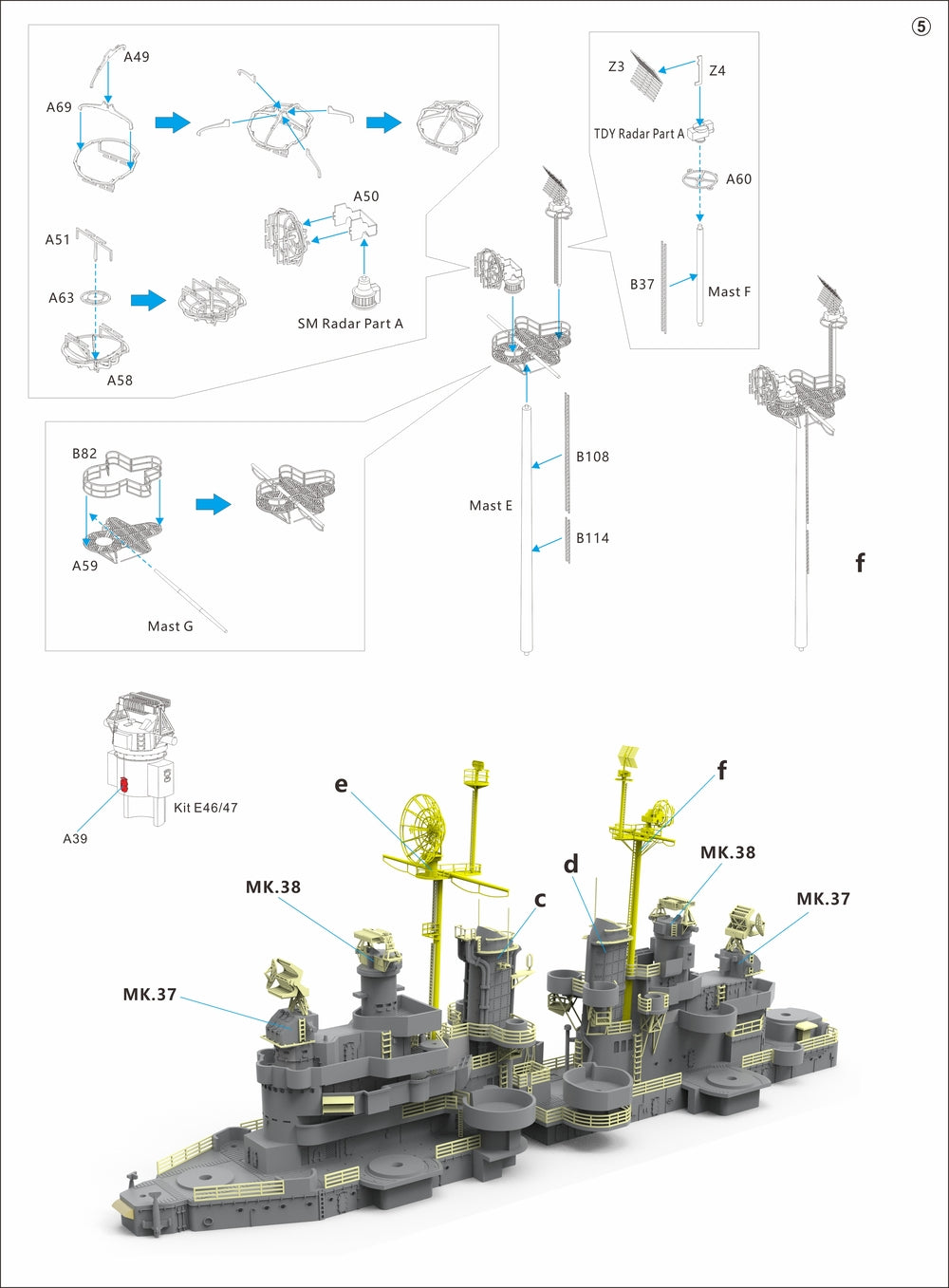 Very Fire 1/700 USS Cleveland Detail Up Set （VF700920UP  ）