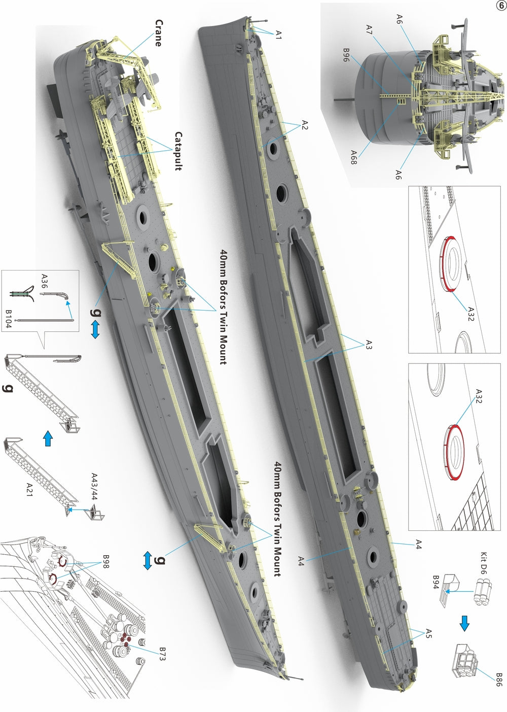 Very Fire 1/700 USS Cleveland Detail Up Set （VF700920UP  ）