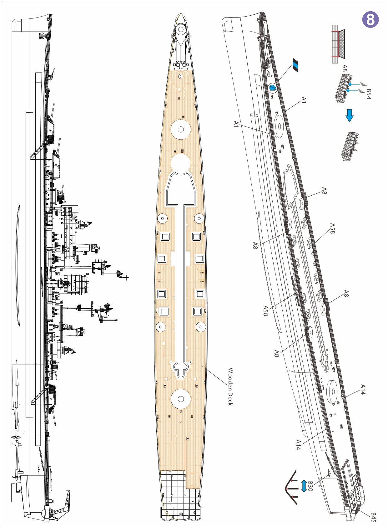 Very Fire 1/700 USS Salem Standard Kit / Deluxe Kit (VF700908)/(VF700908DX)