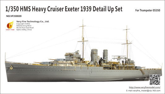 Very Fire 1/350 HMS Exeter Detail Up Set Battleship For Trumpeter) (VF350020)