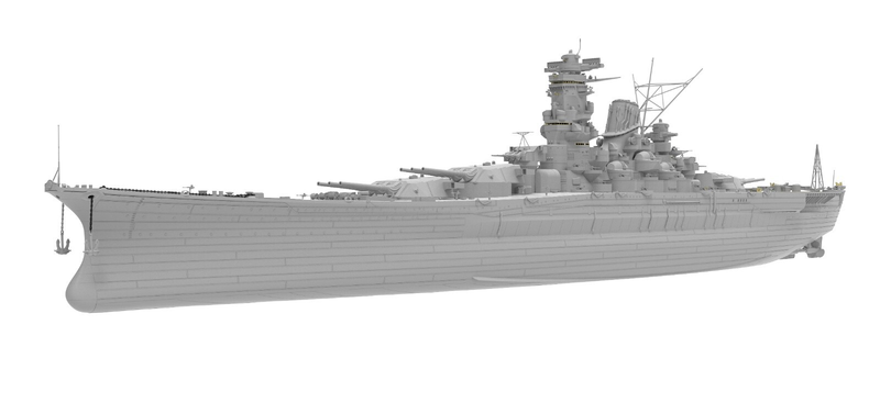 Стандартный комплект линкора IJN Musashi Warship 1/350 Very Fire (BELBV350903) 