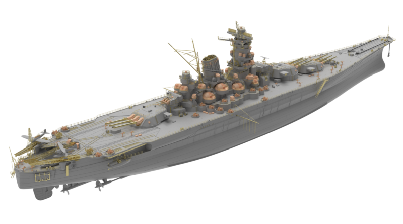 Very Fire 1/350 IJN Musashi  Battleship Deluxe Kit (BELBV350903DX)