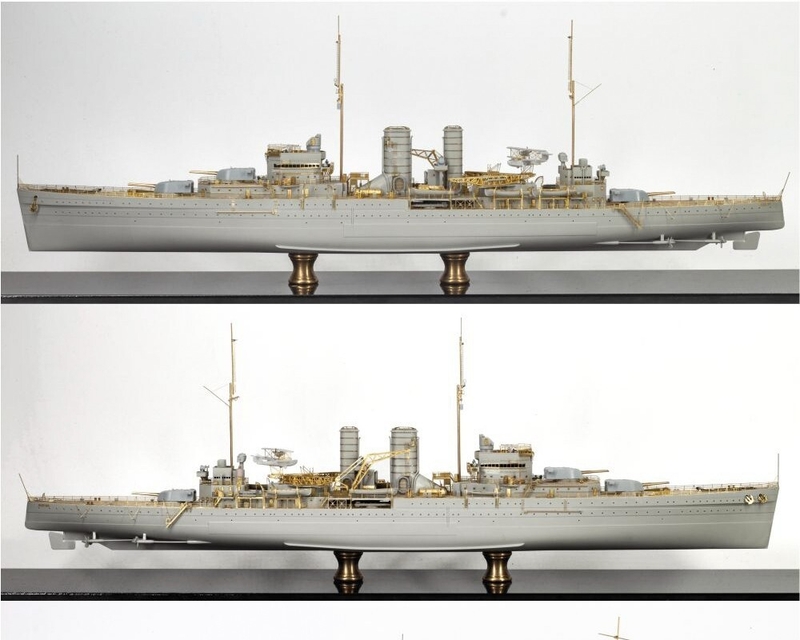 Very Fire 1/350 HMS Exeter Detail Up Set Battleship For Trumpeter) (VF350020)