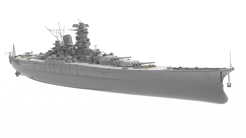 Стандартный набор для линкора IJN Yamato Warship Battleship в масштабе 1/350 Very Fire (BELBV350902) 