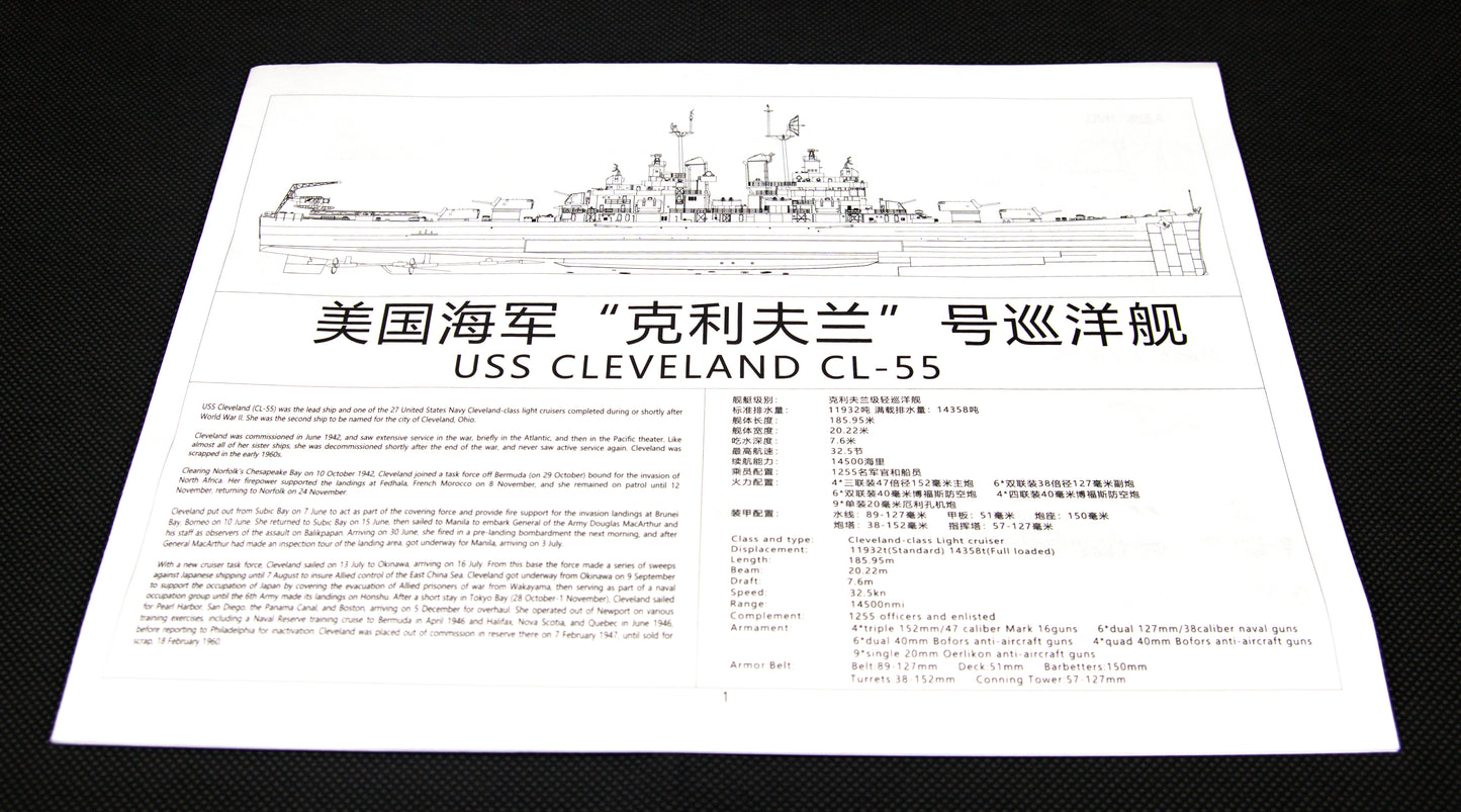 Very Fire  1/350 USS Cleveland DX version VF350920DX