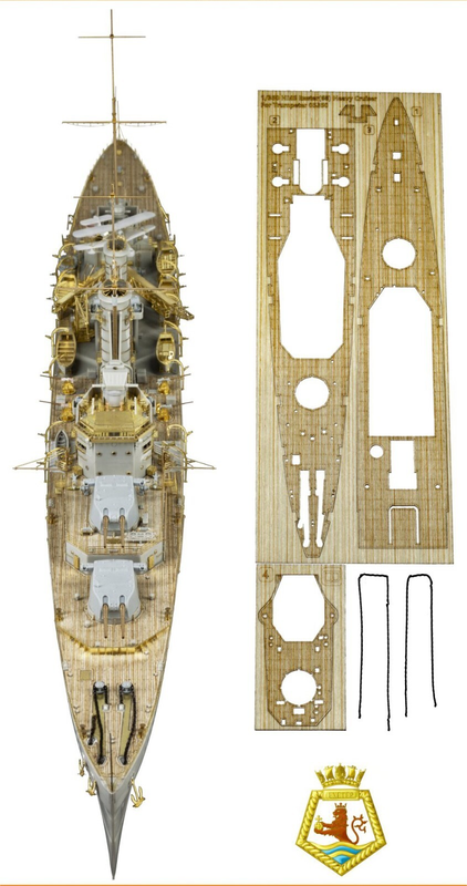 Very Fire 1/350 HMS Exeter Detail Up Set Battleship For Trumpeter) (VF350020)